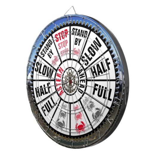 Schip Telegraph Nautical Thmed Dartbord (Voorkant Rechts)