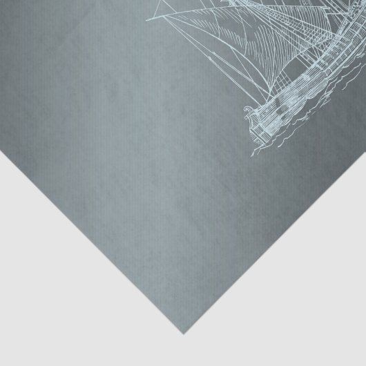 schip tissuepapier (Detail)