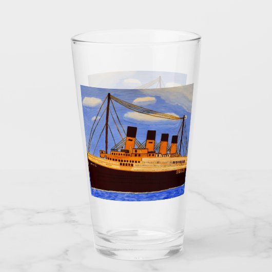 Schip Titanic  Glas (Voorkant)