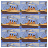Schip Titanic katoenen stof (Swatch)