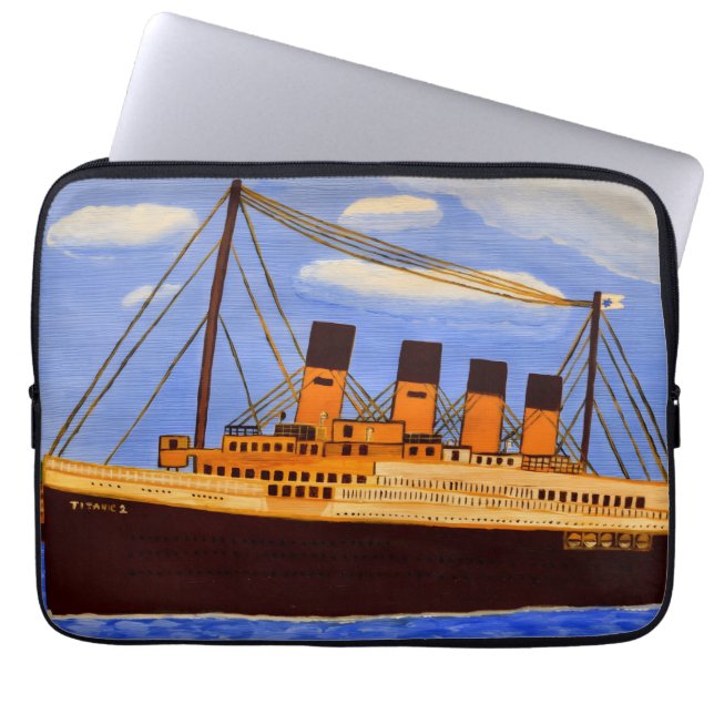 Schip Titanic  Laptop Sleeve (Voorkant)