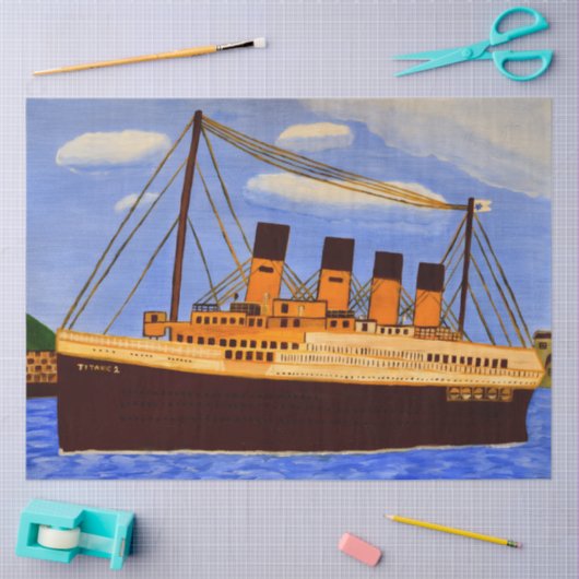Schip Titanic Tissuepapier vel (Craft)