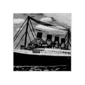 Schip Titanic Wood Art Stamp Rubberstempel (Afrduk)