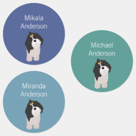 Schip Tzu-kleuren waterdicht label