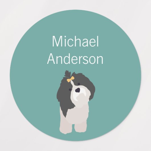 Schip Tzu-kleuren waterdicht label (Design 2)