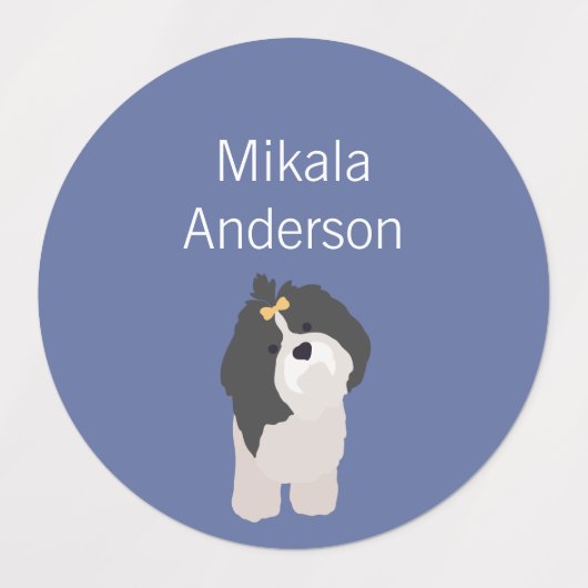 Schip Tzu-kleuren waterdicht label (Design 1)