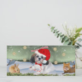 Schip Tzu Santa Paws-cadeaus (Staand voorkant)