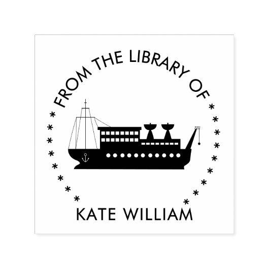 Schip uit de bibliotheek van Round stempel (Design)