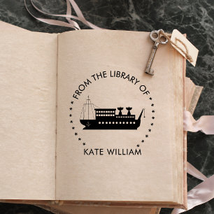 Schip uit de bibliotheek van Round stempel