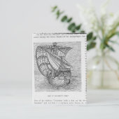 Schip van Columbus' Time' Briefkaart (Staand voorkant)
