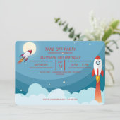 Schip van de blauwe rode ruimte van de Koel: "Birt Kaart (Staand voorkant)