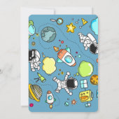 Schip van de blauwe rode ruimte van de Koel: "Birt Kaart (Achterkant)