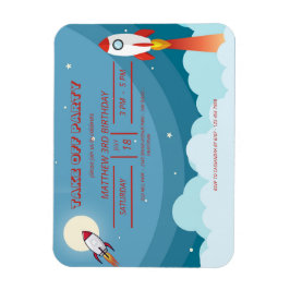 Schip van de blauwe rode ruimte van de Koel: "Birt Magneet