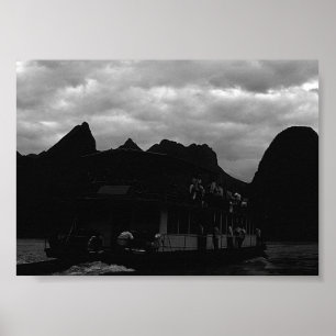 schip van de Chinese Guilin Poster