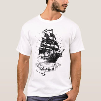 Schip van de Zwarte Pearl - Piraten van het Caribi T-shirt