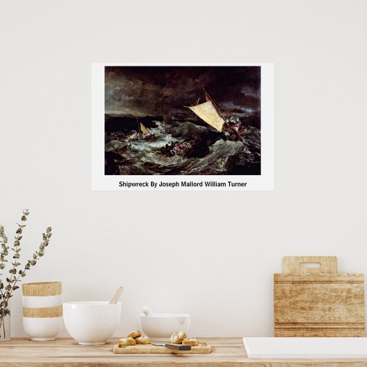 Schip van Joseph Mallord William Turner Poster (Keuken)