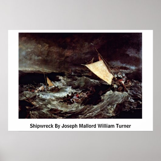 Schip van Joseph Mallord William Turner Poster (Voorkant)