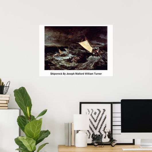 Schip van Joseph Mallord William Turner Poster (Thuiskantoor)