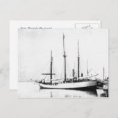 Schip van Nansen, in de haven Briefkaart (Voorkant / Achterkant)