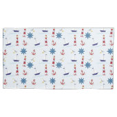 Schip van Nautical Anchor Boat Lighthouse Zee Kussensloop (Voorkant-Links)