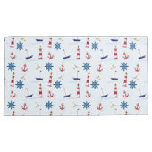 Schip van Nautical Anchor Boat Lighthouse Zee Kussensloop (Voorkant-Rechts)