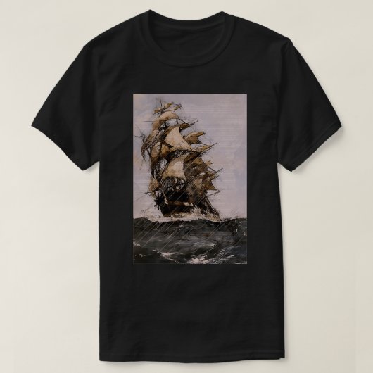 Schip van Theseus T-shirt (Design voorkant)