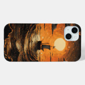 Schip varen in de nacht Case-Mate iPhone case (Achterkant (horizontaal))