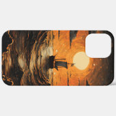 Schip varen in de nacht Case-Mate iPhone case (Achterkant (horizontaal))