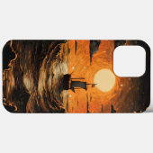 Schip varen in de nacht Case-Mate iPhone case (Achterkant (horizontaal))