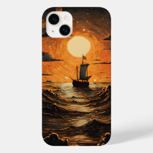 Schip varen in de nacht Case-Mate iPhone 14 plus hoesje