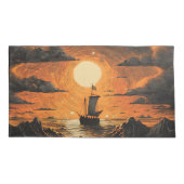 Schip varen in de nacht kussensloop (Achterkant)
