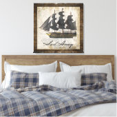  schip varen weg canvas afdruk (Insitu (Slaapkamer))