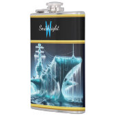 Schip verstrengeld in ijs te midden van een nachte heupfles (Links)