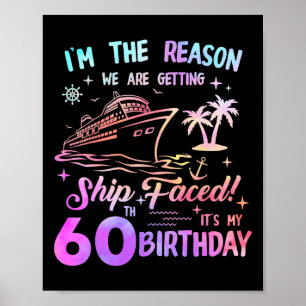 Schip Vierde 60e Verjaardags Cruise 60 Jaar Oude V Poster
