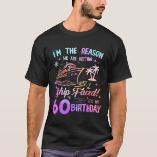 Schip Vierde 60e Verjaardags Cruise 60 Jaar Oude V T-shirt