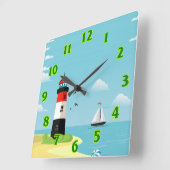 Schip  vierkante klok (Hoek)