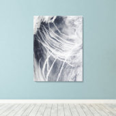 Schip volgt de noordelijke Stille Oceaan Canvas Afdruk (Insitu (Houten vloer))