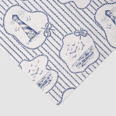 Schip voor marinethema Blauwe vuurtoren Tissuepapier (Detail)