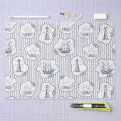 Schip voor marinethema Blauwe vuurtoren Tissuepapier (Craft)