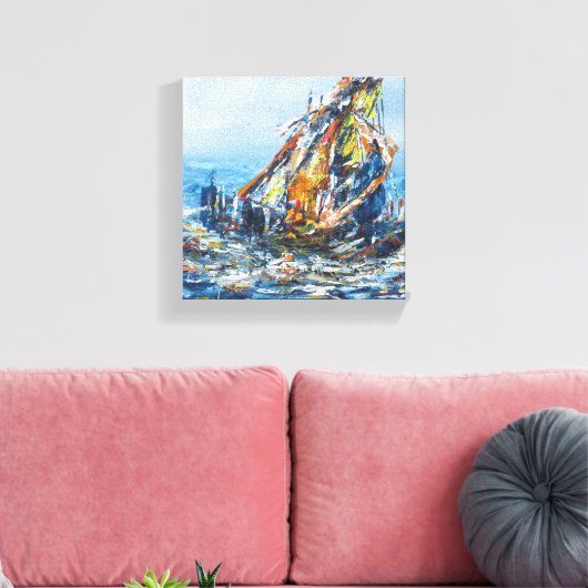 Schip Wall Decor Schilderij Canvas Afdruk (Insitu (Woonkamer))