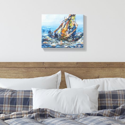 Schip Wall Decor Schilderij Canvas Afdruk (Insitu (Slaapkamer))