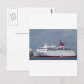 Schip Wisteria. Briefkaart (Voorkant / Achterkant)