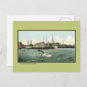  Schip Yard Charlestown MA Briefkaart (Voorkant / Achterkant)