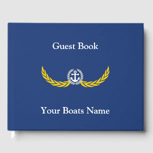 Schip-, zeiljacht- of motorboten gastenboek