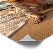 Schipbreuk door de Donder op de Kust Poster (Hoek)