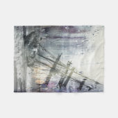  schipbreuk in de Storm Fleece Deken (Voorkant (Horizontaal))