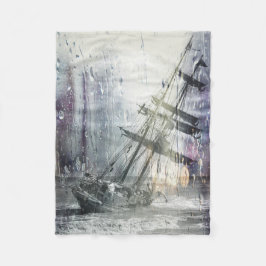  schipbreuk in de Storm Fleece Deken