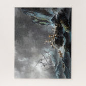 Schipbreuk in een Storm 1872 Legpuzzel (Verticaal)