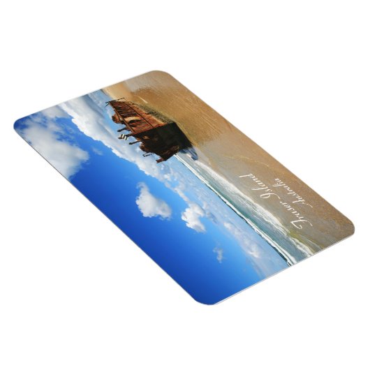 Schipbreuk op Fraser Island, Australië, Premium Ma Magneet (Rechterzijde)