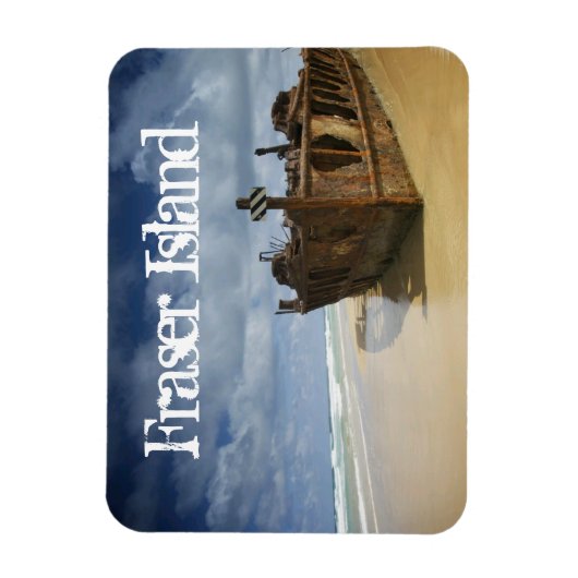 Schipbreuk van S.S. Maheno, Fraser Island, Austral Magneet (Verticaal)